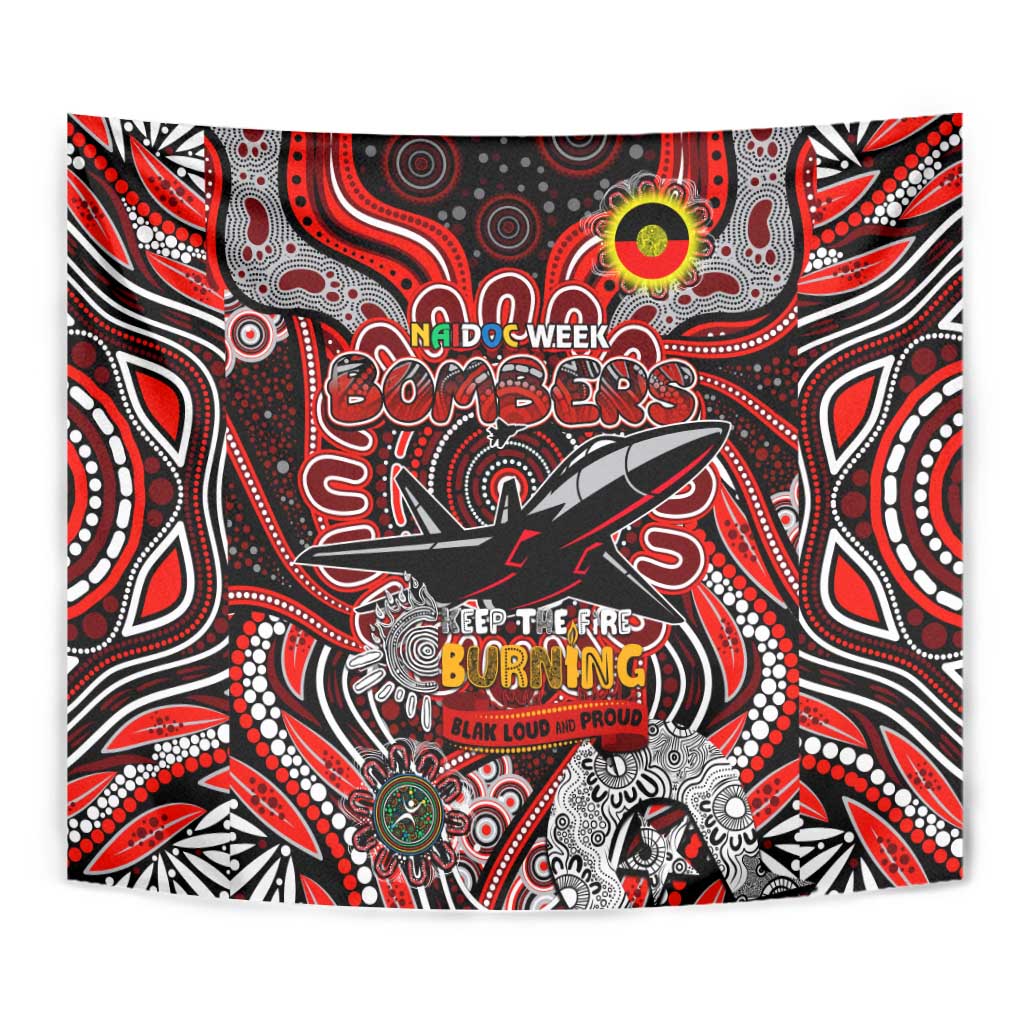 Essendon Bombers NAIDOC Week 2024 Tapestry Mascot Football - Vibe Hoodie Shop