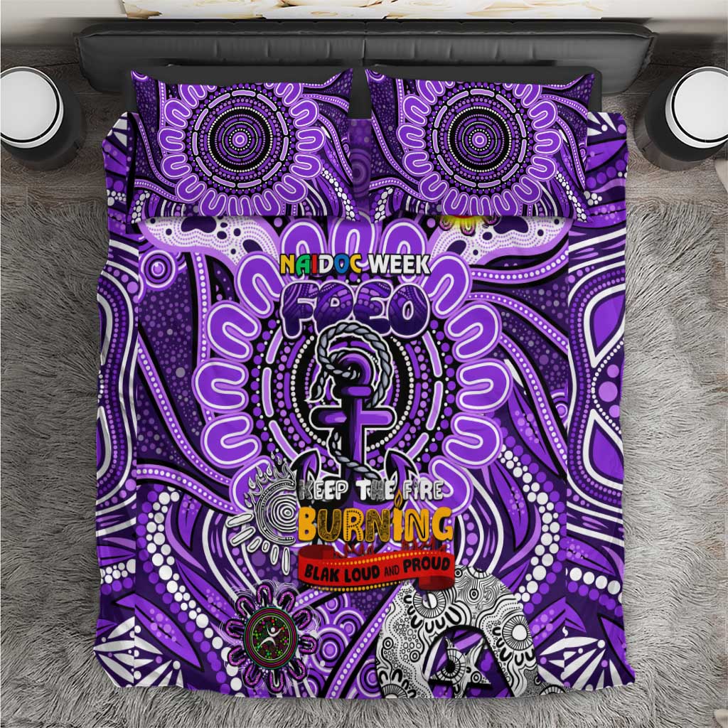 Fremantle Dockers Freo NAIDOC Week 2024 Bedding Set Mascot Football - Vibe Hoodie Shop