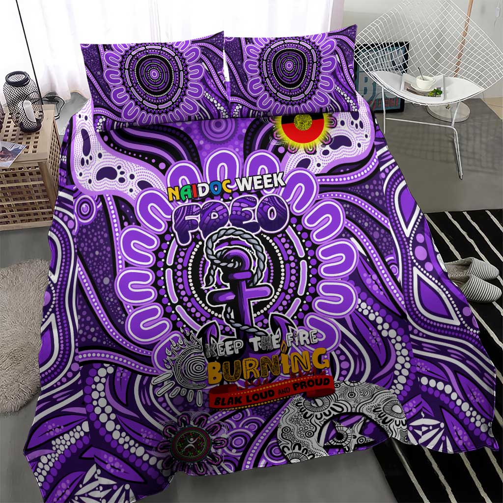 Fremantle Dockers Freo NAIDOC Week 2024 Bedding Set Mascot Football - Vibe Hoodie Shop