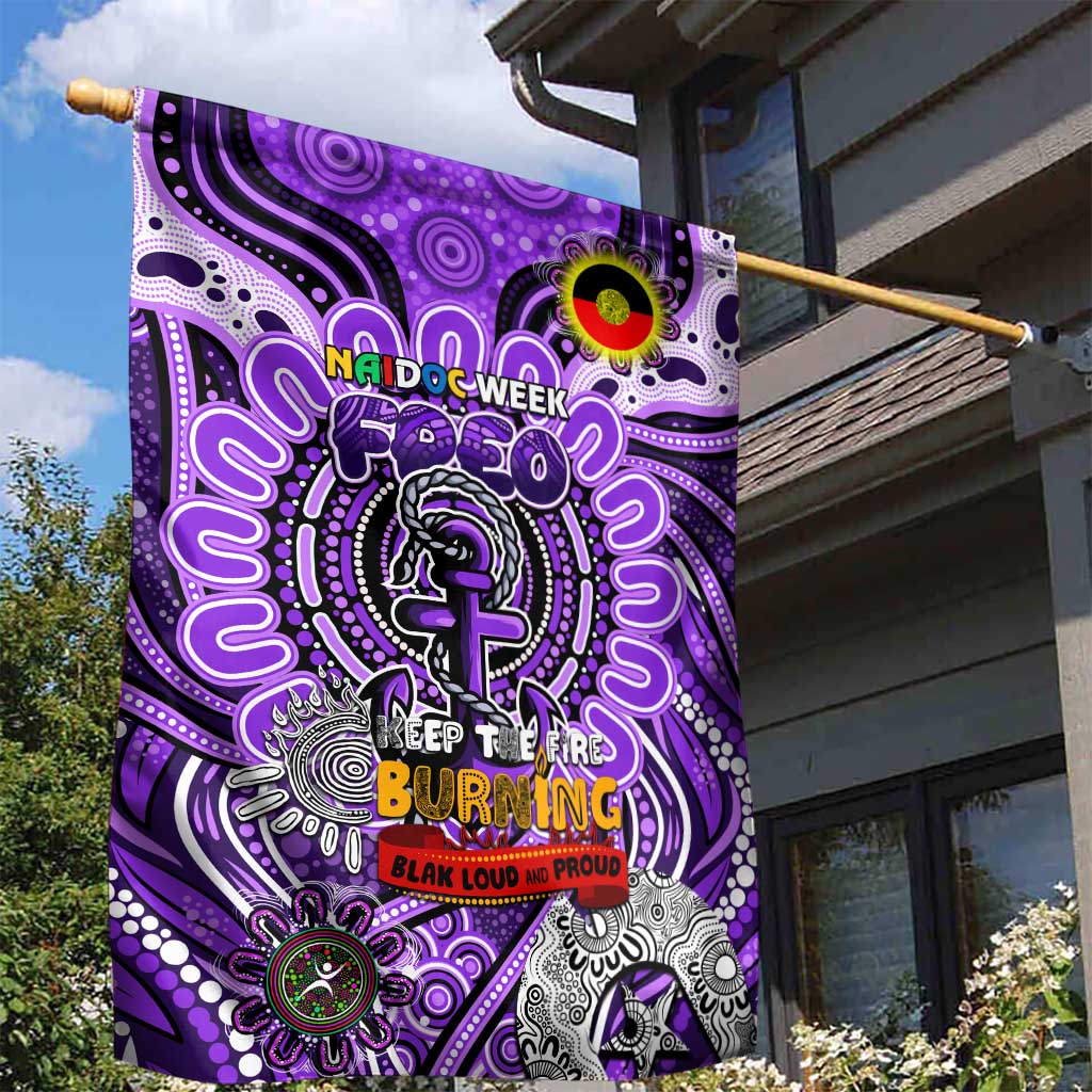 Fremantle Dockers Freo NAIDOC Week 2024 Garden Flag Mascot Football - Vibe Hoodie Shop