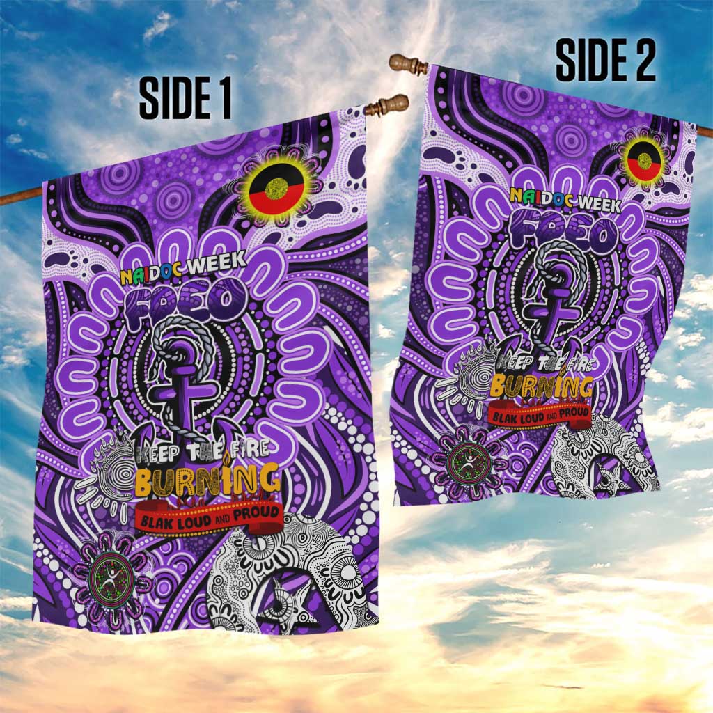 Fremantle Dockers Freo NAIDOC Week 2024 Garden Flag Mascot Football - Vibe Hoodie Shop