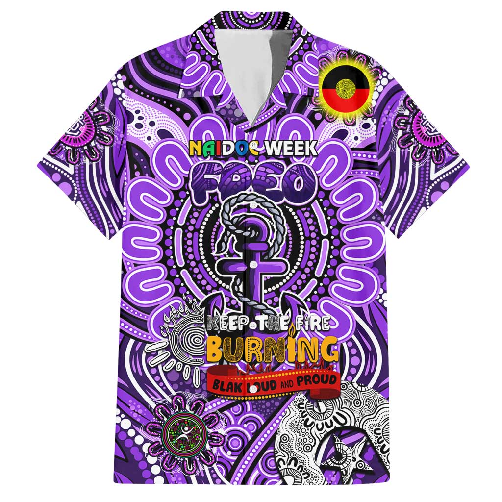 Custom Fremantle Dockers Freo NAIDOC Week 2024 Hawaiian Shirt Mascot Football - Vibe Hoodie Shop