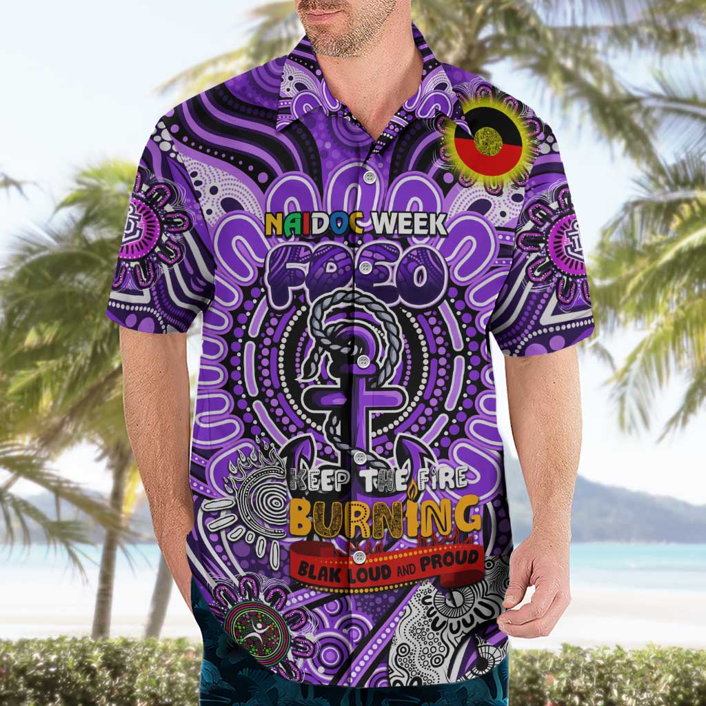 Custom Fremantle Dockers Freo NAIDOC Week 2024 Hawaiian Shirt Mascot Football - Vibe Hoodie Shop