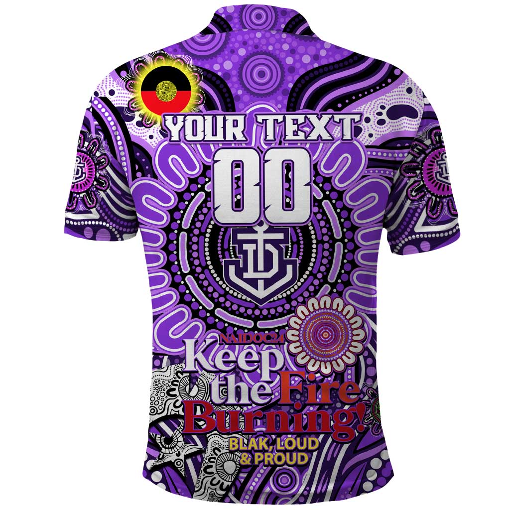 Custom Fremantle Dockers Freo NAIDOC Week 2024 Polo Shirt Mascot Football - Vibe Hoodie Shop