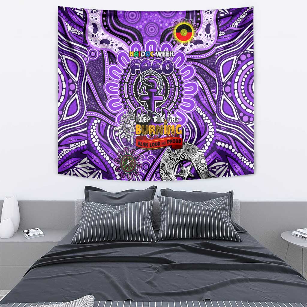 Fremantle Dockers Freo NAIDOC Week 2024 Tapestry Mascot Football - Vibe Hoodie Shop