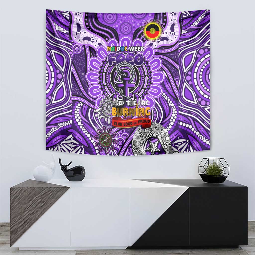 Fremantle Dockers Freo NAIDOC Week 2024 Tapestry Mascot Football - Vibe Hoodie Shop