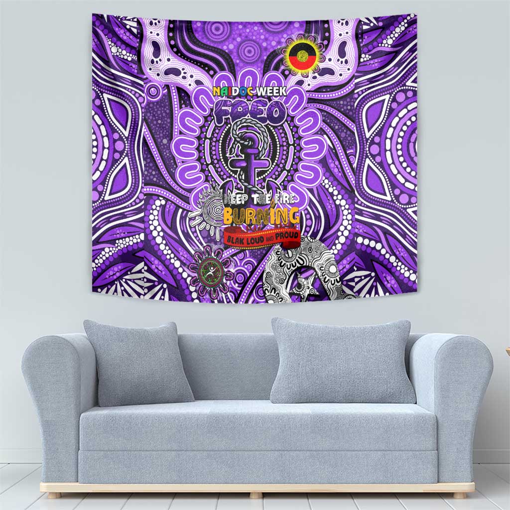 Fremantle Dockers Freo NAIDOC Week 2024 Tapestry Mascot Football - Vibe Hoodie Shop