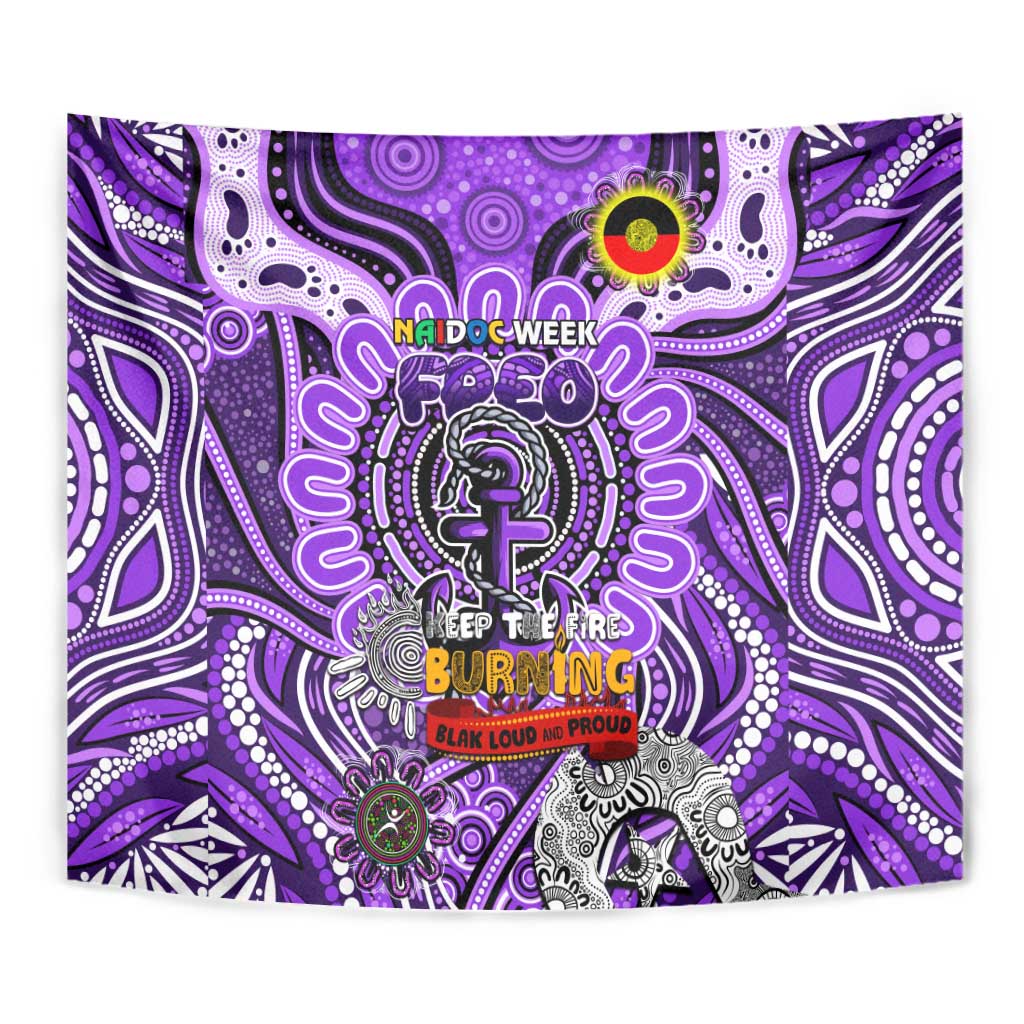 Fremantle Dockers Freo NAIDOC Week 2024 Tapestry Mascot Football - Vibe Hoodie Shop