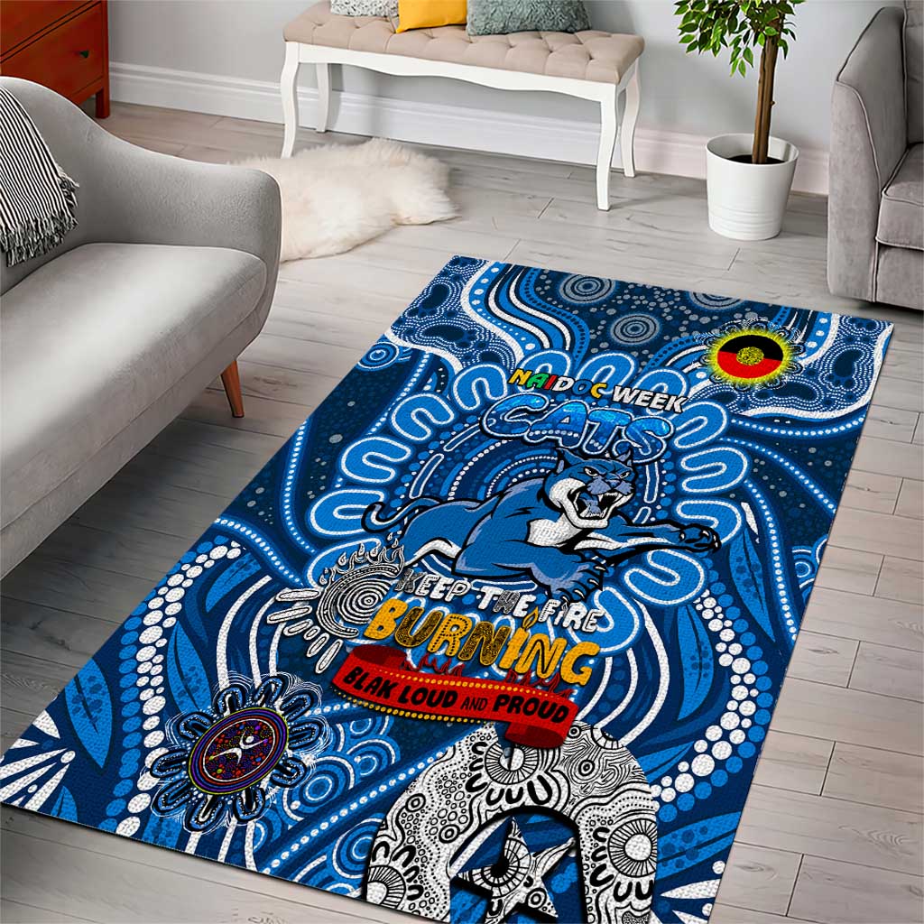 Geelong Cats NAIDOC Week 2024 Area Rug Mascot Football - Vibe Hoodie Shop