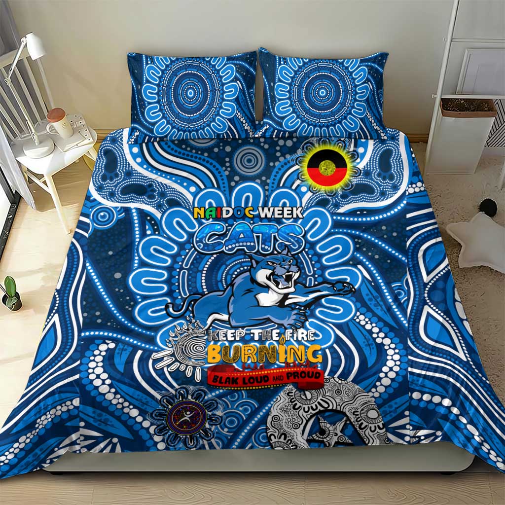 Geelong Cats NAIDOC Week 2024 Bedding Set Mascot Football - Vibe Hoodie Shop