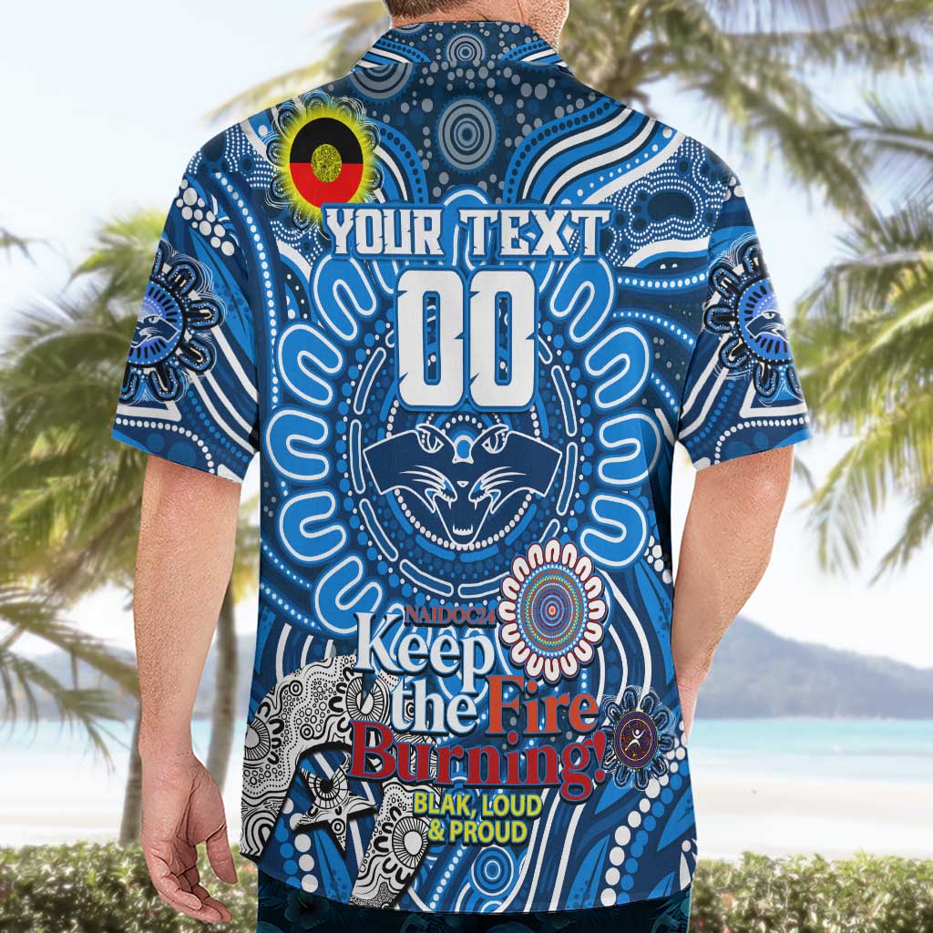 Custom Geelong Cats NAIDOC Week 2024 Hawaiian Shirt Mascot Football - Vibe Hoodie Shop