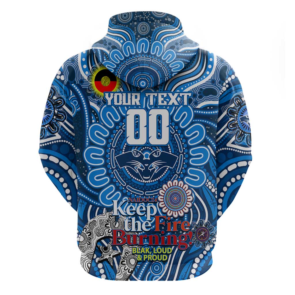 Custom Geelong Cats NAIDOC Week 2024 Hoodie Mascot Football - Vibe Hoodie Shop
