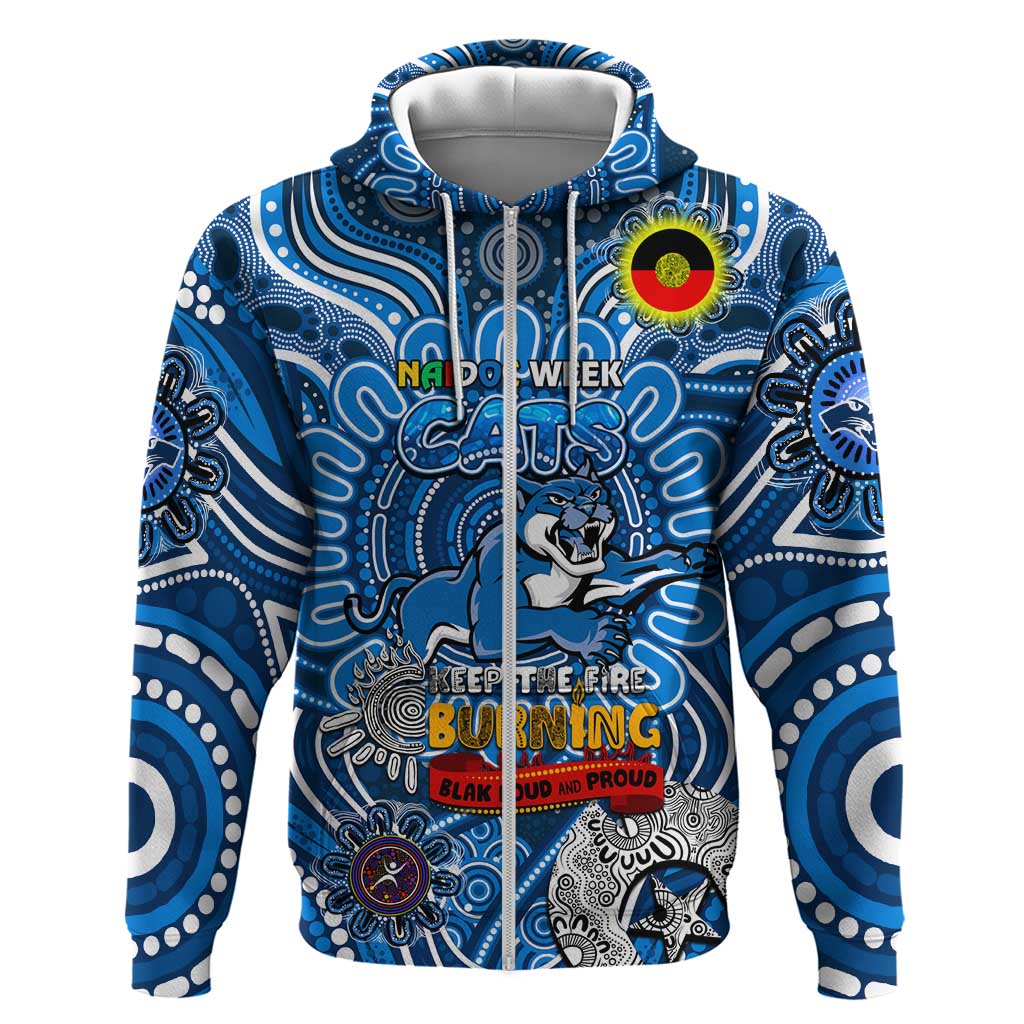 Custom Geelong Cats NAIDOC Week 2024 Hoodie Mascot Football - Vibe Hoodie Shop