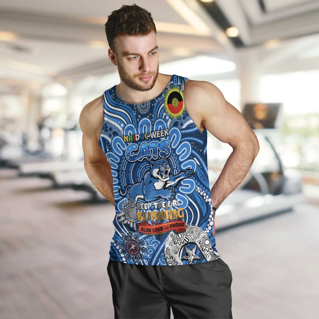 Custom Geelong Cats NAIDOC Week 2024 Men Tank Top Mascot Football - Vibe Hoodie Shop
