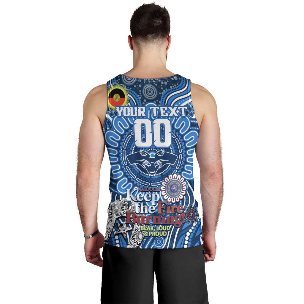 Custom Geelong Cats NAIDOC Week 2024 Men Tank Top Mascot Football - Vibe Hoodie Shop