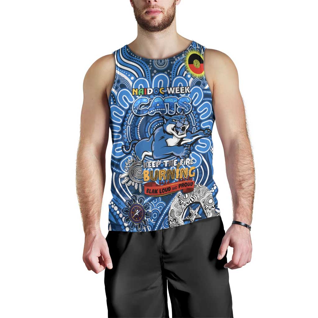 Custom Geelong Cats NAIDOC Week 2024 Men Tank Top Mascot Football - Vibe Hoodie Shop