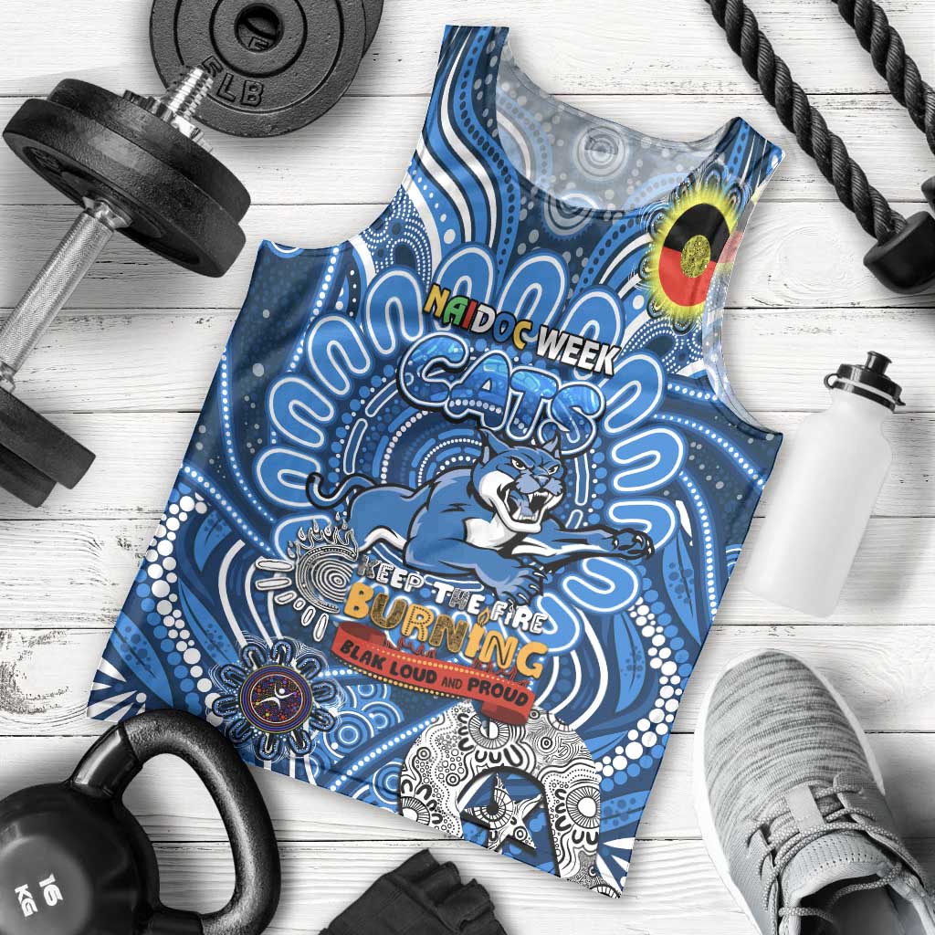 Custom Geelong Cats NAIDOC Week 2024 Men Tank Top Mascot Football - Vibe Hoodie Shop