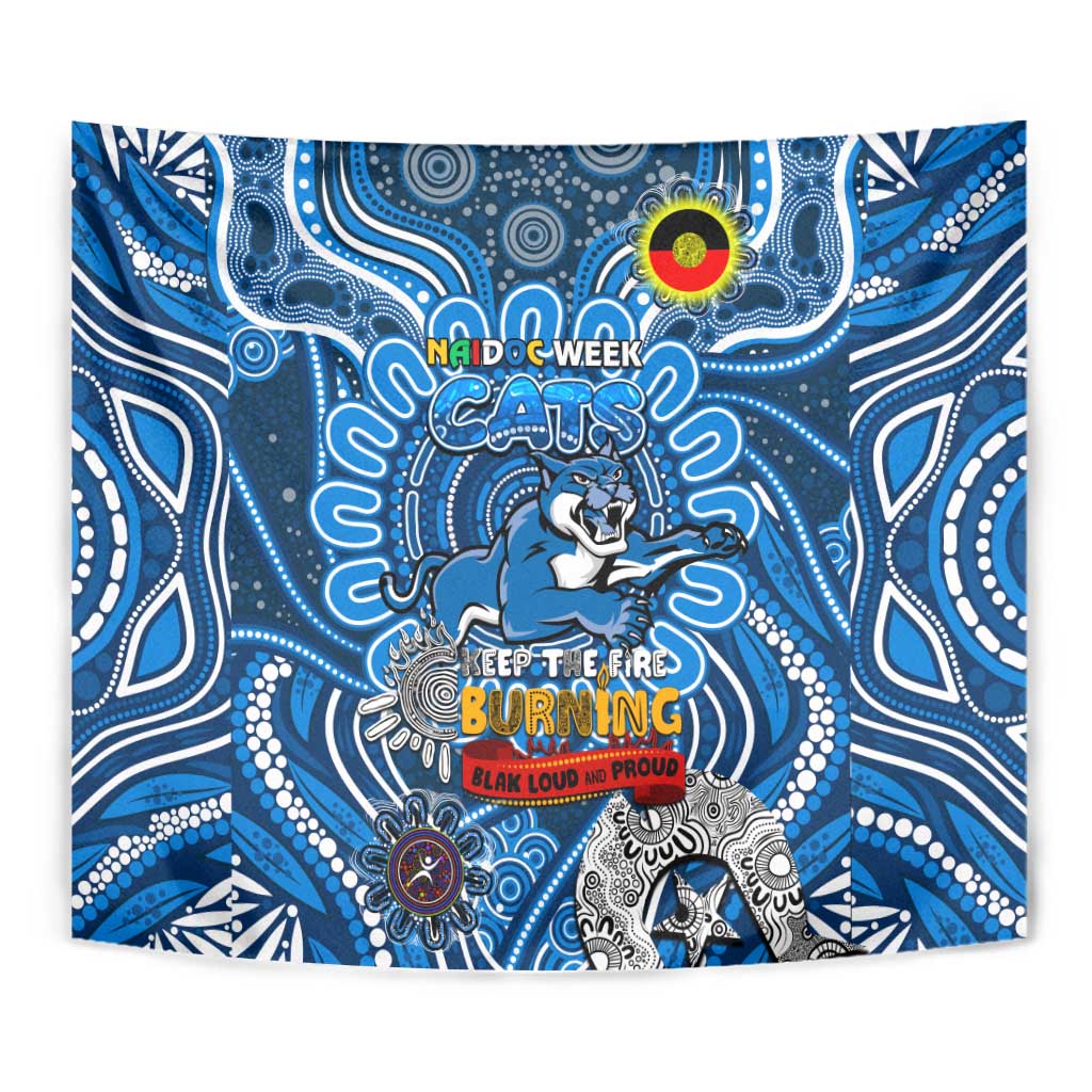 Geelong Cats NAIDOC Week 2024 Tapestry Mascot Football - Vibe Hoodie Shop