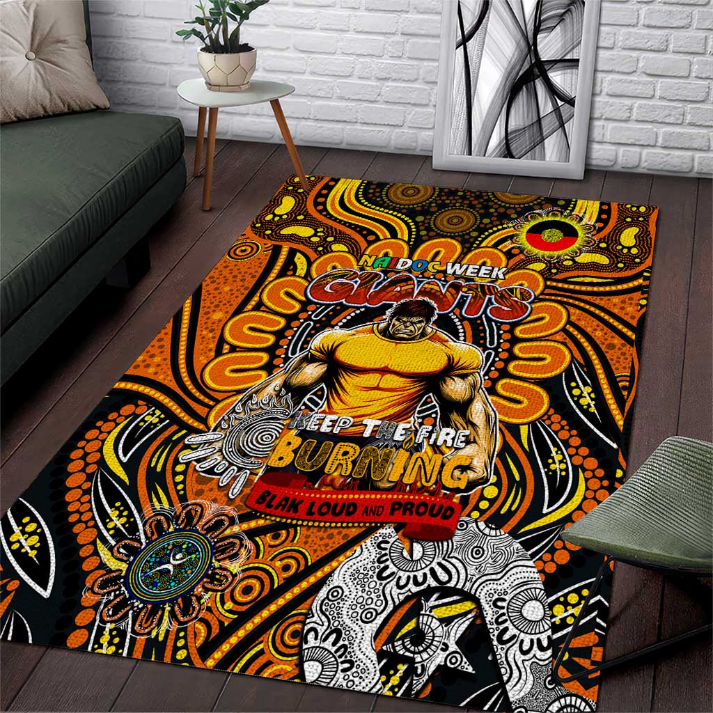 GWS Giants NAIDOC Week 2024 Area Rug Mascot Football - Vibe Hoodie Shop