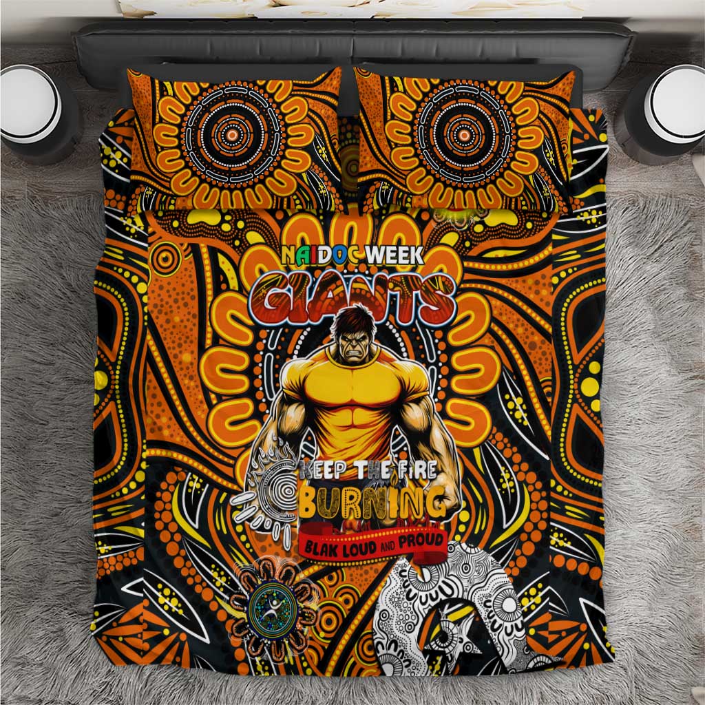 GWS Giants NAIDOC Week 2024 Bedding Set Mascot Football - Vibe Hoodie Shop