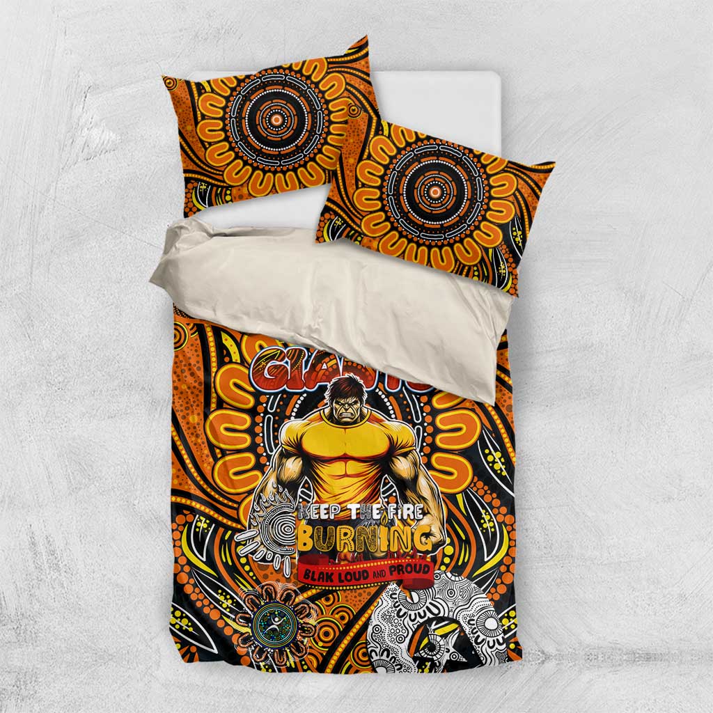 GWS Giants NAIDOC Week 2024 Bedding Set Mascot Football - Vibe Hoodie Shop