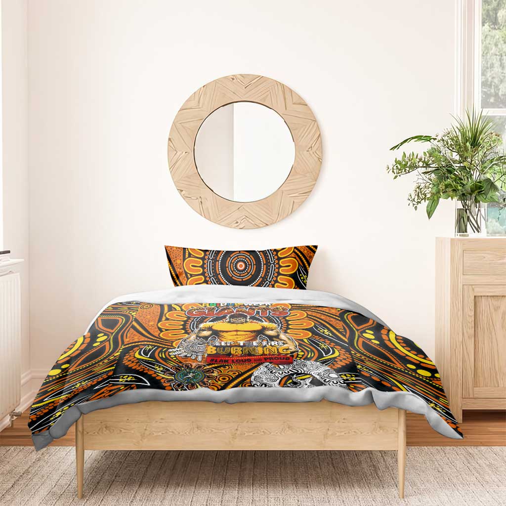 GWS Giants NAIDOC Week 2024 Bedding Set Mascot Football - Vibe Hoodie Shop