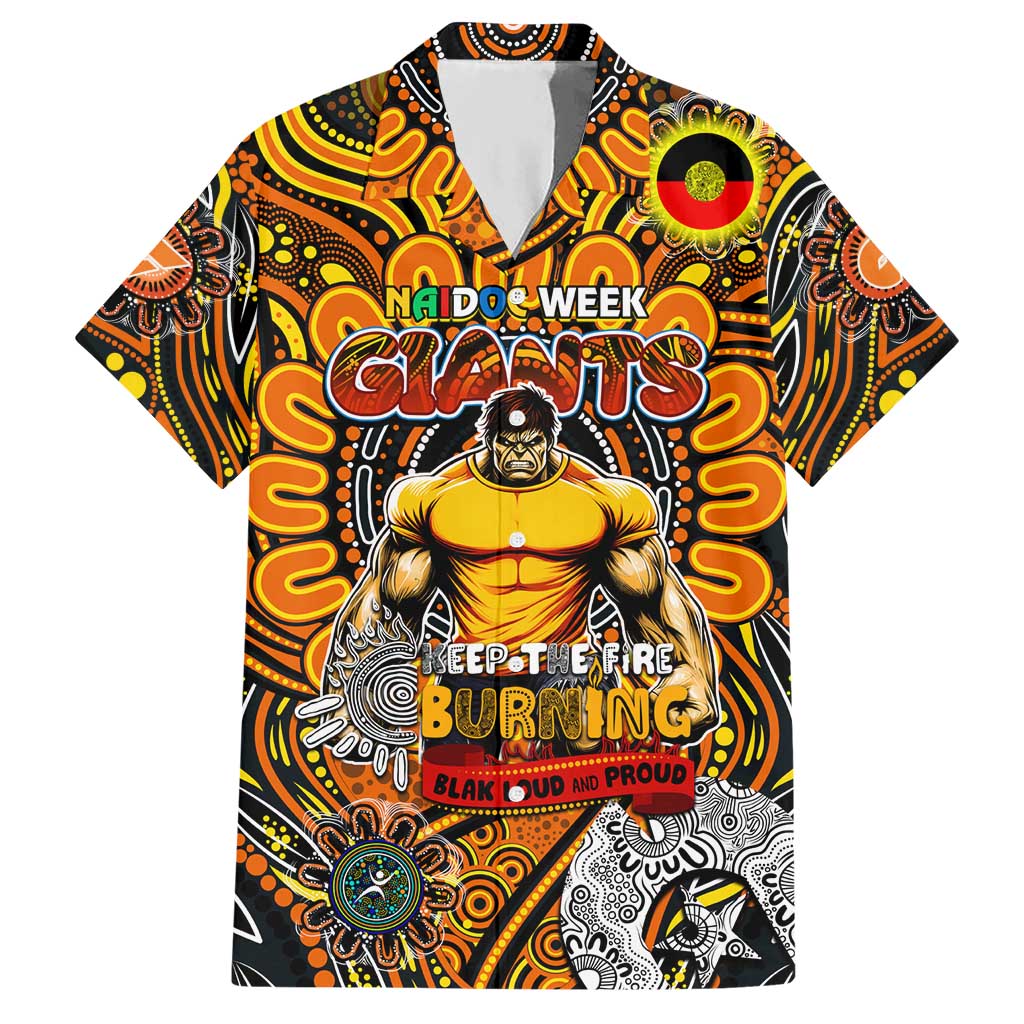 Custom GWS Giants NAIDOC Week 2024 Hawaiian Shirt Mascot Football - Vibe Hoodie Shop