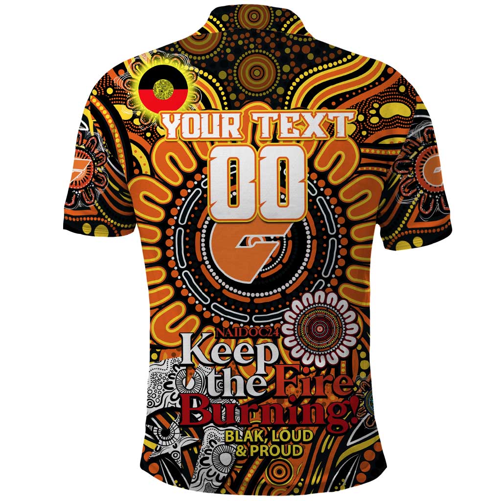 Custom GWS Giants NAIDOC Week 2024 Polo Shirt Mascot Football - Vibe Hoodie Shop