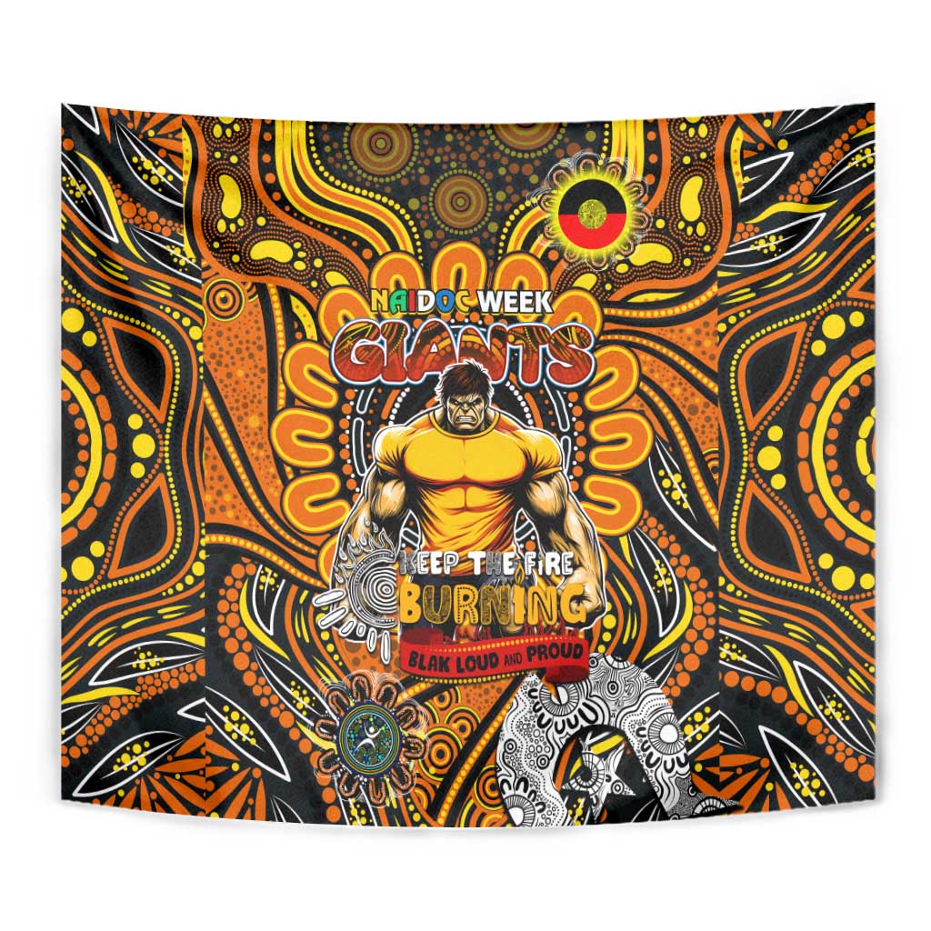 GWS Giants NAIDOC Week 2024 Tapestry Mascot Football - Vibe Hoodie Shop