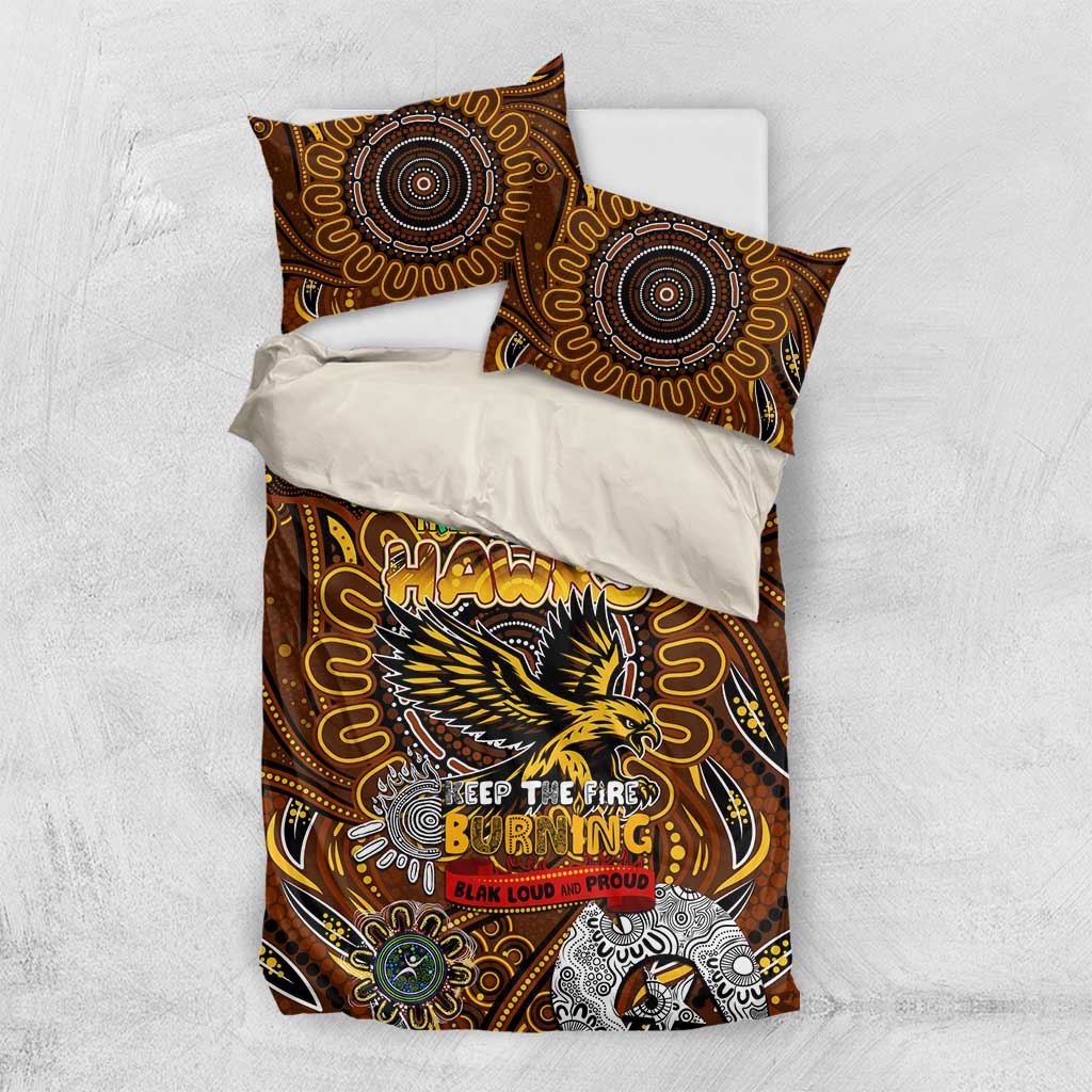 Hawthorn Hawks NAIDOC Week 2024 Bedding Set Mascot Football - Vibe Hoodie Shop