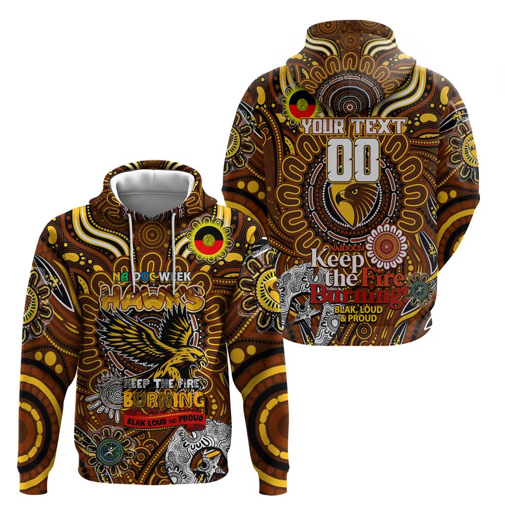 Custom Hawthorn Hawks NAIDOC Week 2024 Hoodie Mascot Football - Vibe Hoodie Shop