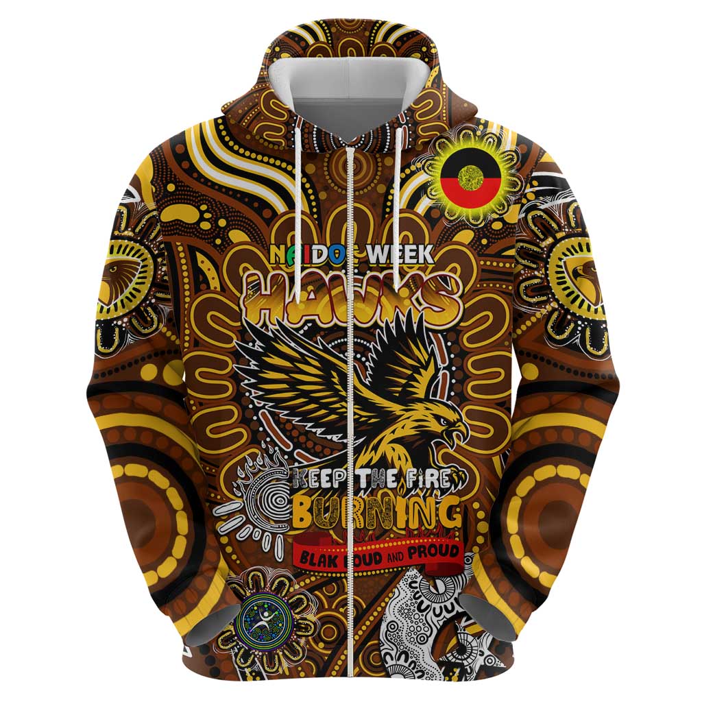 Custom Hawthorn Hawks NAIDOC Week 2024 Hoodie Mascot Football - Vibe Hoodie Shop