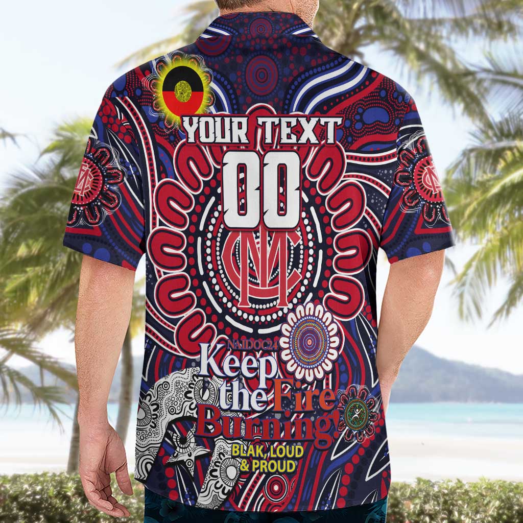 Custom Melbourne Demons NAIDOC Week 2024 Hawaiian Shirt Mascot Football - Vibe Hoodie Shop