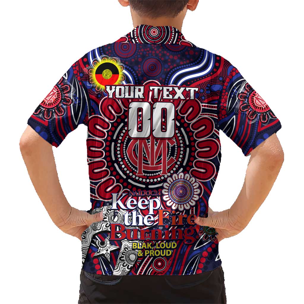 Custom Melbourne Demons NAIDOC Week 2024 Hawaiian Shirt Mascot Football - Vibe Hoodie Shop