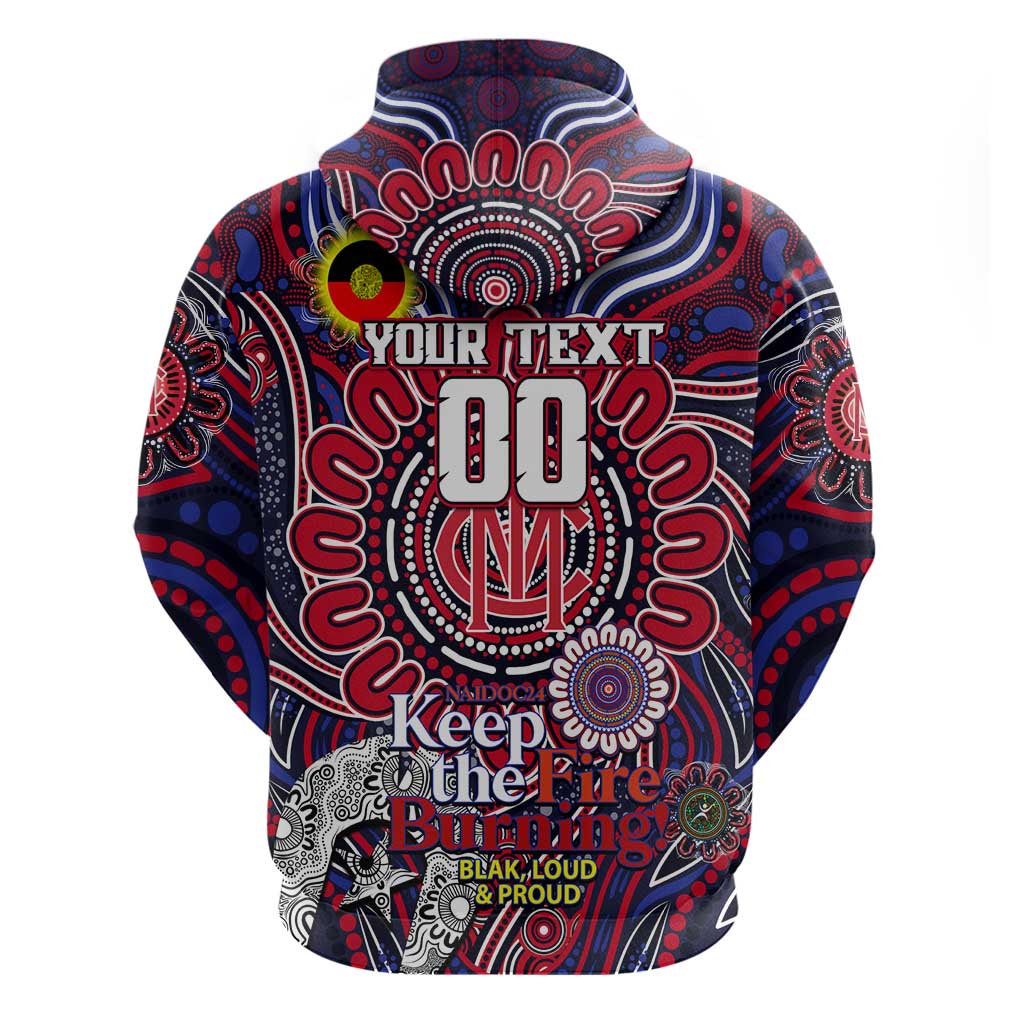 Custom Melbourne Demons NAIDOC Week 2024 Hoodie Mascot Football - Vibe Hoodie Shop