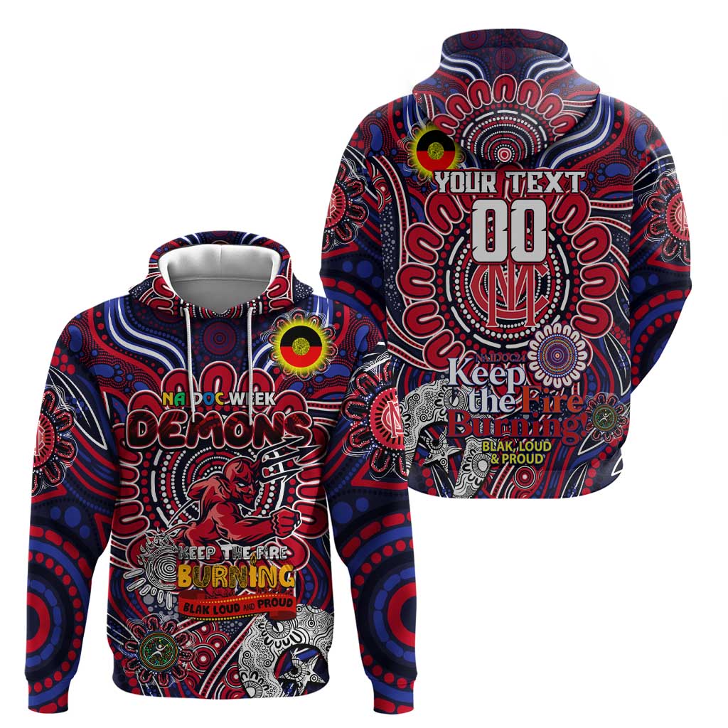 Custom Melbourne Demons NAIDOC Week 2024 Hoodie Mascot Football - Vibe Hoodie Shop