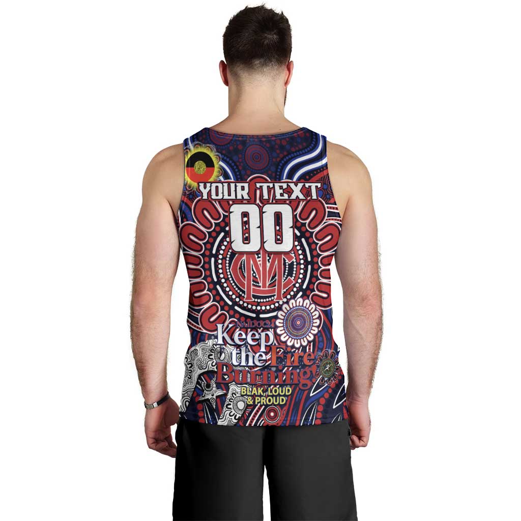 Custom Melbourne Demons NAIDOC Week 2024 Men Tank Top Mascot Football - Vibe Hoodie Shop