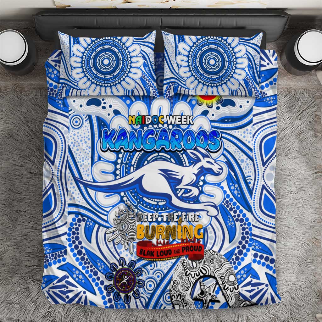 North Melbourne Kangaroos NAIDOC Week 2024 Bedding Set Mascot Football - Vibe Hoodie Shop