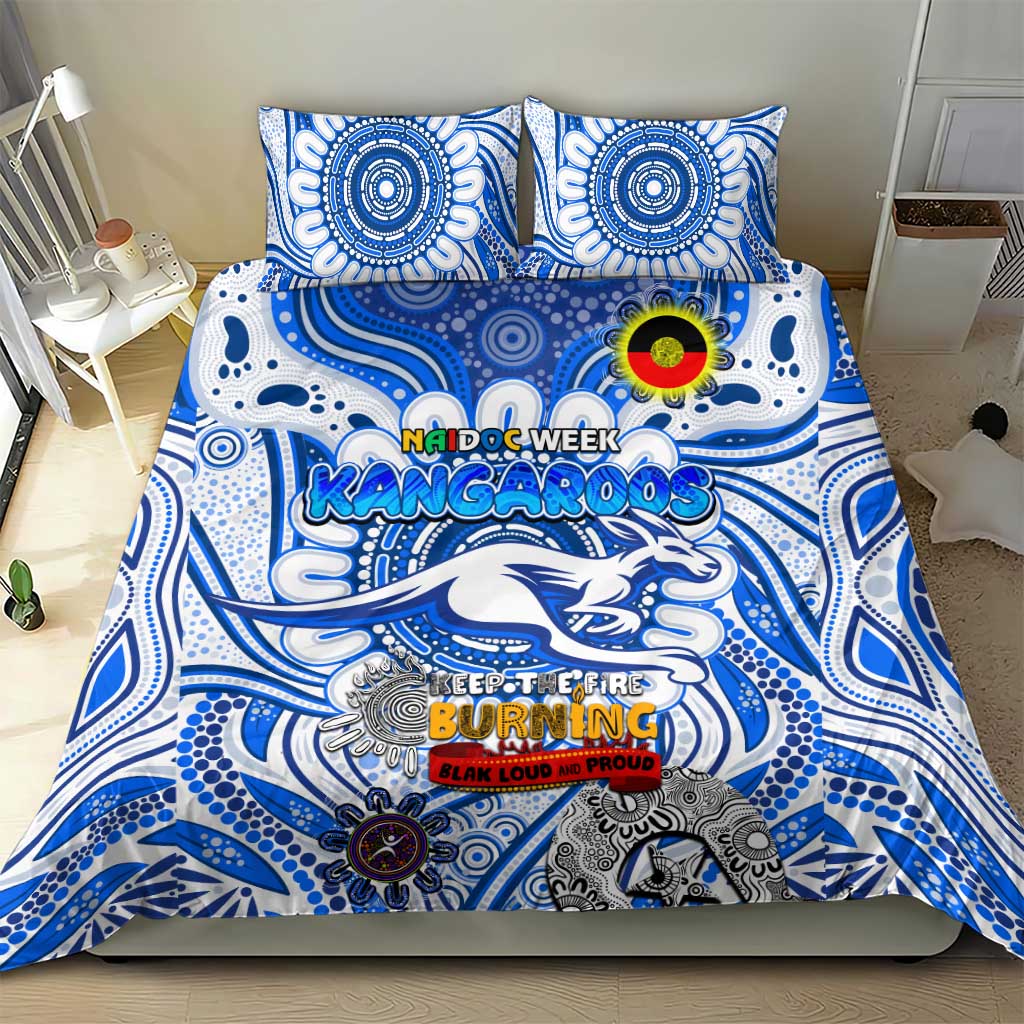 North Melbourne Kangaroos NAIDOC Week 2024 Bedding Set Mascot Football - Vibe Hoodie Shop