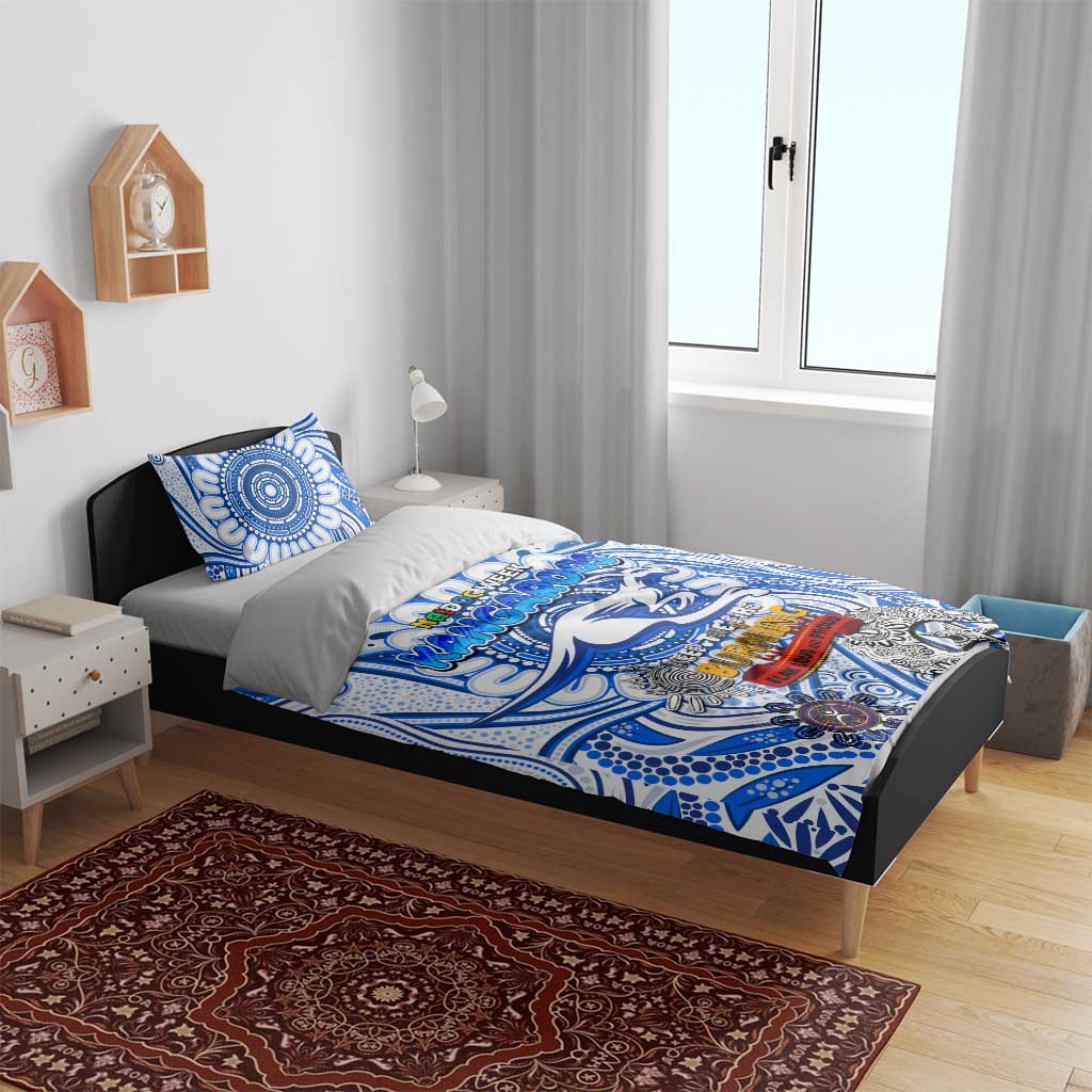 North Melbourne Kangaroos NAIDOC Week 2024 Bedding Set Mascot Football - Vibe Hoodie Shop