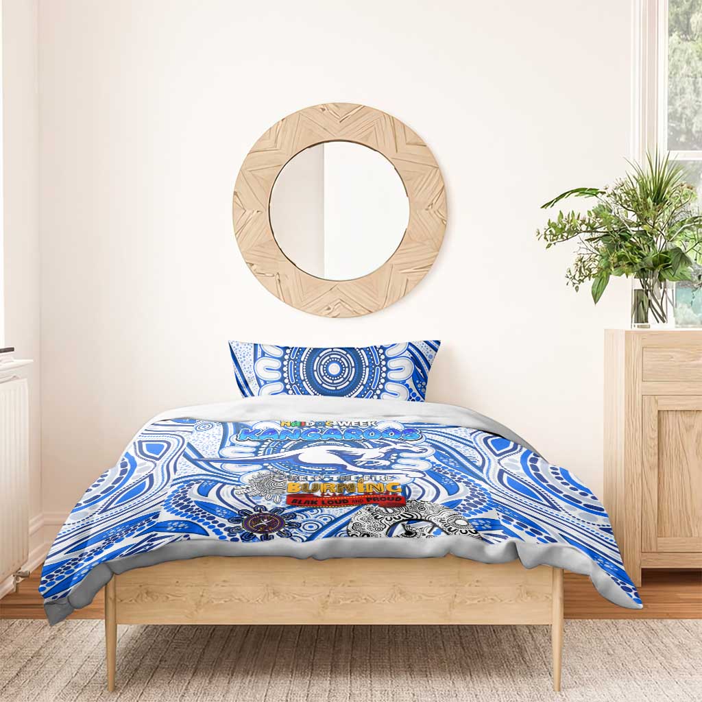 North Melbourne Kangaroos NAIDOC Week 2024 Bedding Set Mascot Football - Vibe Hoodie Shop