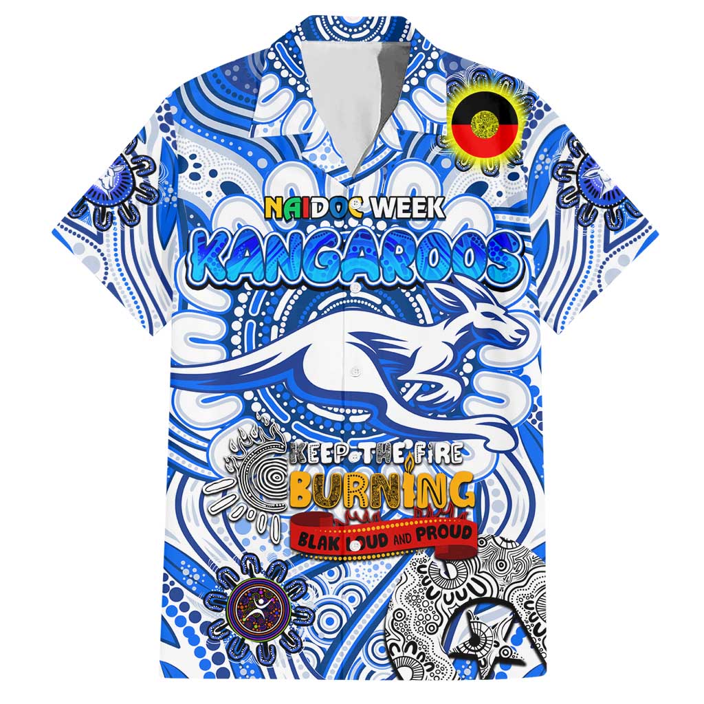 Custom North Melbourne Kangaroos NAIDOC Week 2024 Hawaiian Shirt Mascot Football - Vibe Hoodie Shop