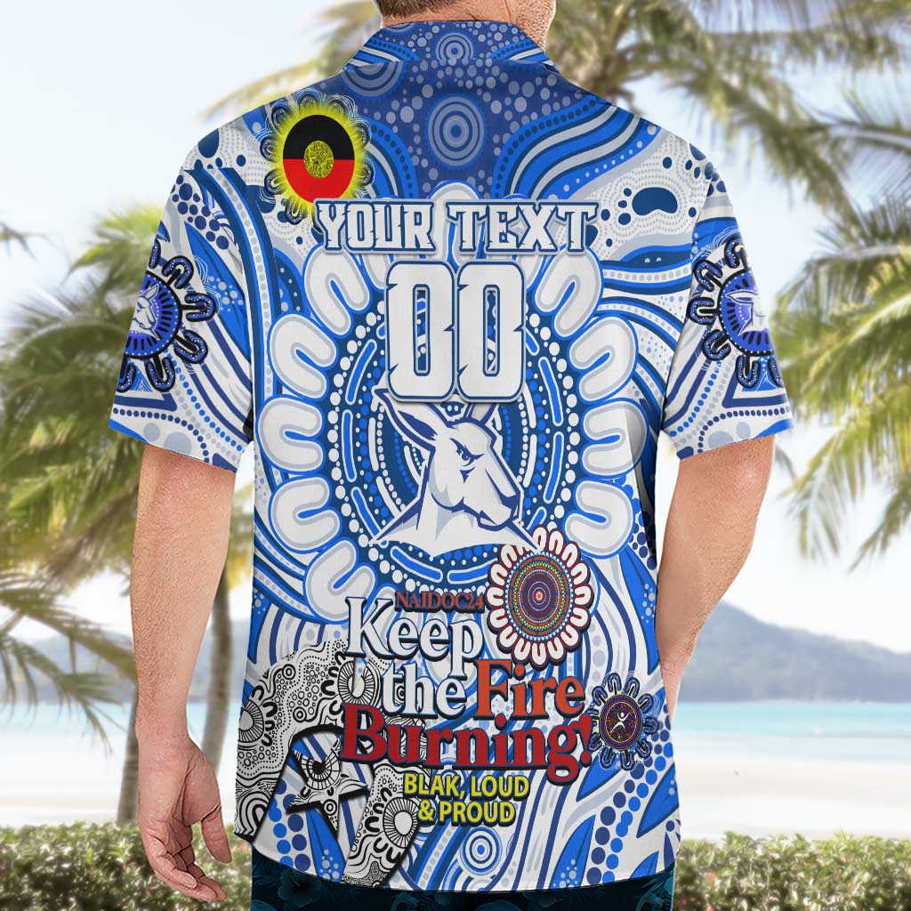 Custom North Melbourne Kangaroos NAIDOC Week 2024 Hawaiian Shirt Mascot Football - Vibe Hoodie Shop