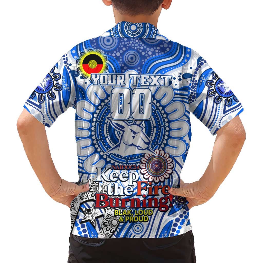 Custom North Melbourne Kangaroos NAIDOC Week 2024 Hawaiian Shirt Mascot Football - Vibe Hoodie Shop