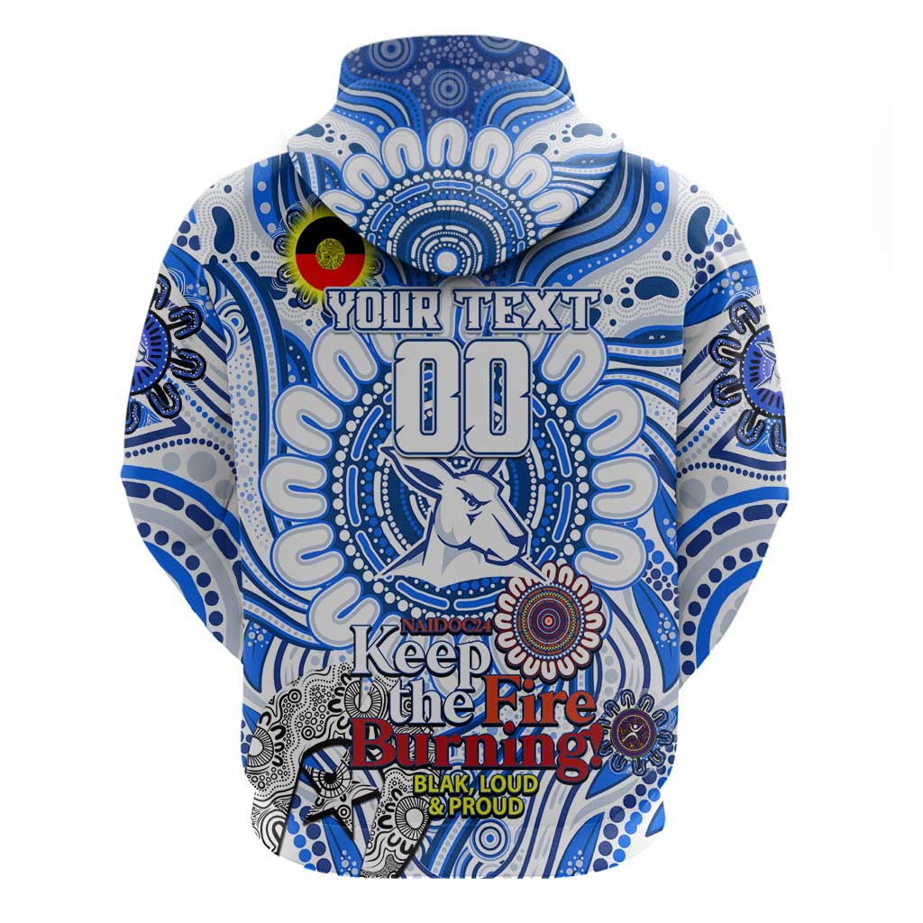 Custom North Melbourne Kangaroos NAIDOC Week 2024 Hoodie Mascot Football - Vibe Hoodie Shop