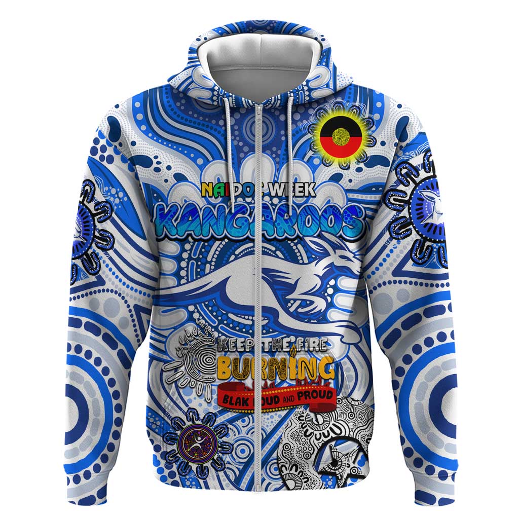 Custom North Melbourne Kangaroos NAIDOC Week 2024 Hoodie Mascot Football - Vibe Hoodie Shop