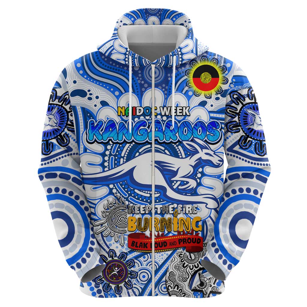 Custom North Melbourne Kangaroos NAIDOC Week 2024 Hoodie Mascot Football - Vibe Hoodie Shop