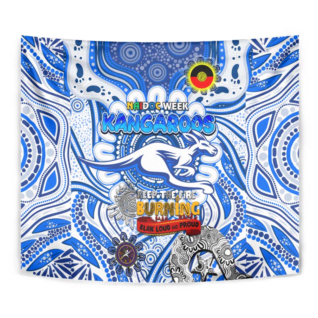 North Melbourne Kangaroos NAIDOC Week 2024 Tapestry Mascot Football - Vibe Hoodie Shop