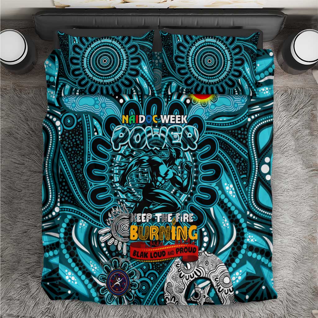 Port Adelaide Power NAIDOC Week 2024 Bedding Set Mascot Football - Vibe Hoodie Shop