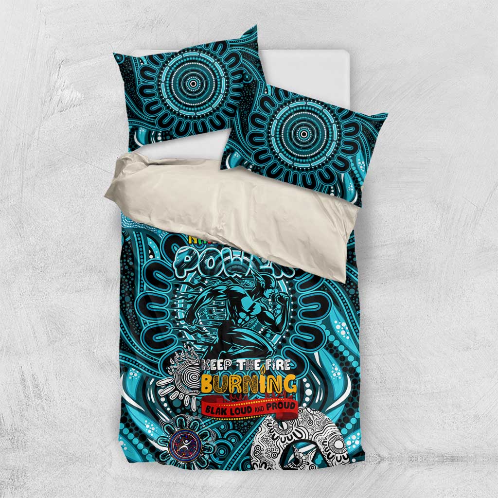 Port Adelaide Power NAIDOC Week 2024 Bedding Set Mascot Football - Vibe Hoodie Shop